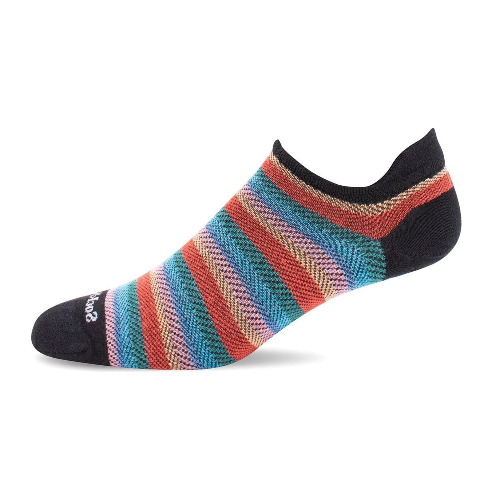 Sockwell Tipsy No Show Sock (Women) - Black - Image 2