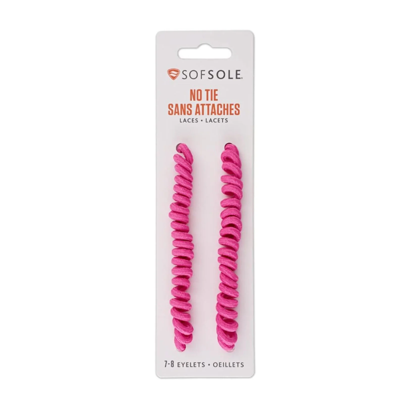 Sof Sole No Tie Shoelace - Neon Pink