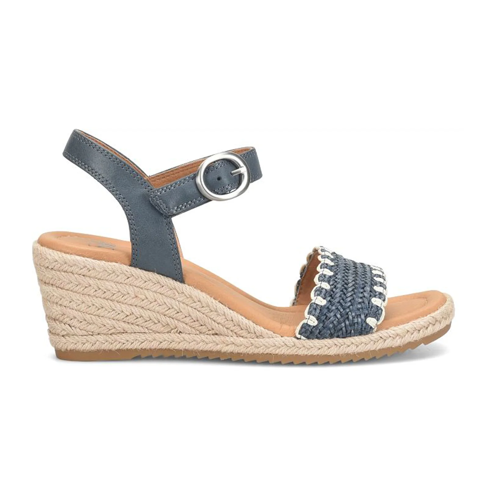 Sofft Inez Wedge Sandal (Women) - Navy