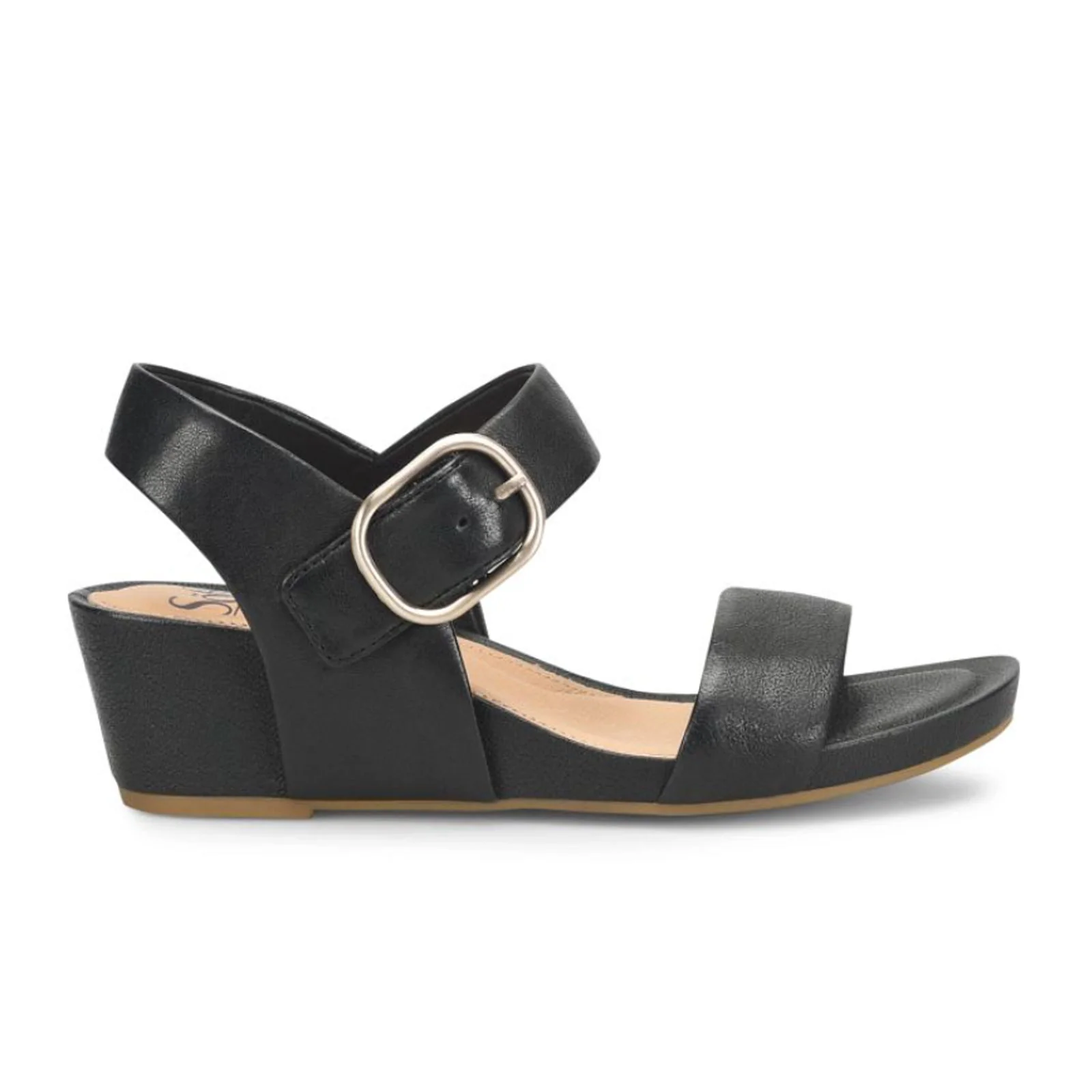 Sofft Vaya Wedge Sandal (Women) - Black