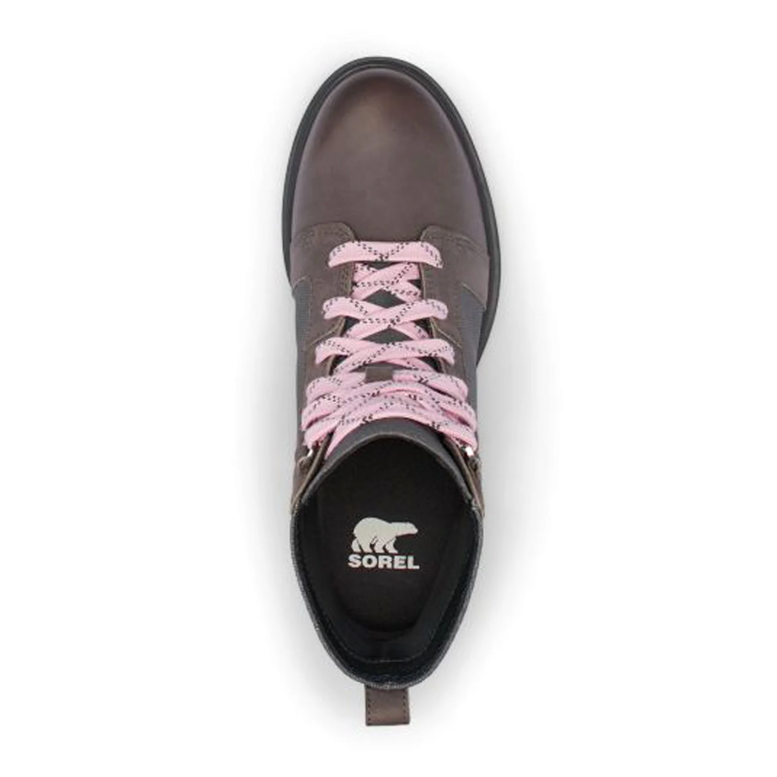 Sorel Evie II NW Lace Wedge Ankle Boot (Women) - Quarry/Grill - Image 3