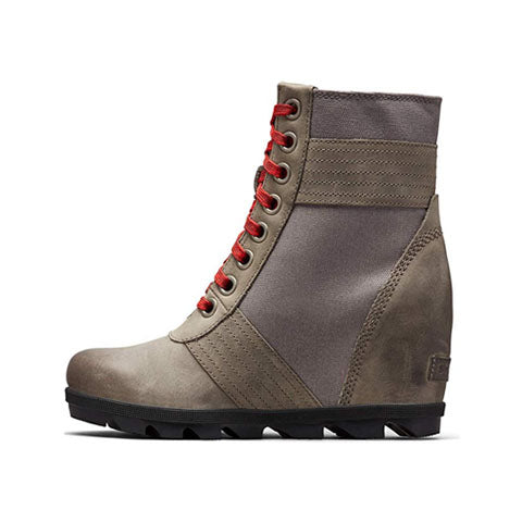 Sorel Lexie Wedge Ankle Boot (Women) - Quarry Leather - Image 2