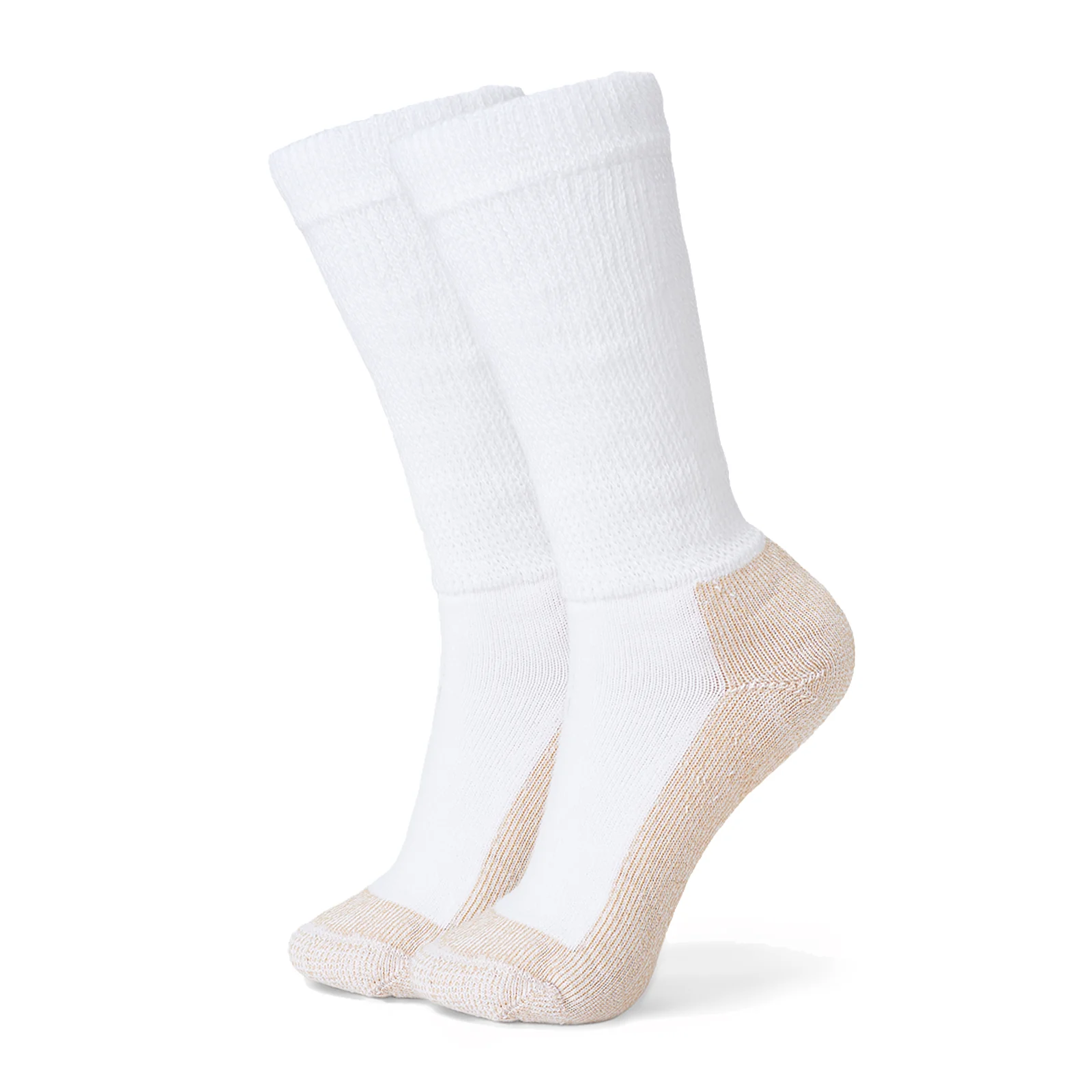 Stride Lite Copper Crew Sock (Unisex) - White - Image 2