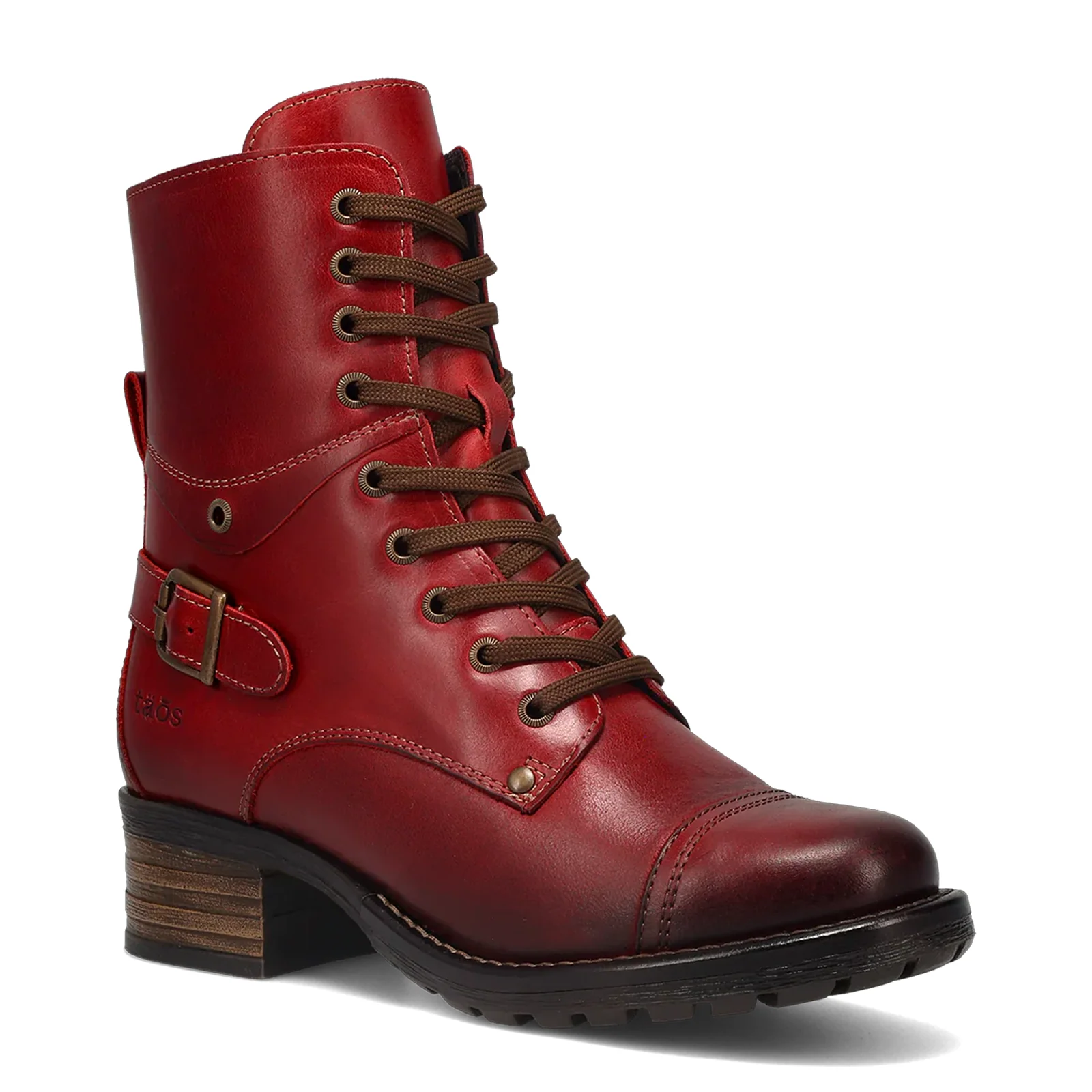 Taos Crave Lace Up Mid Boot (Women) - Classic Red - Image 3