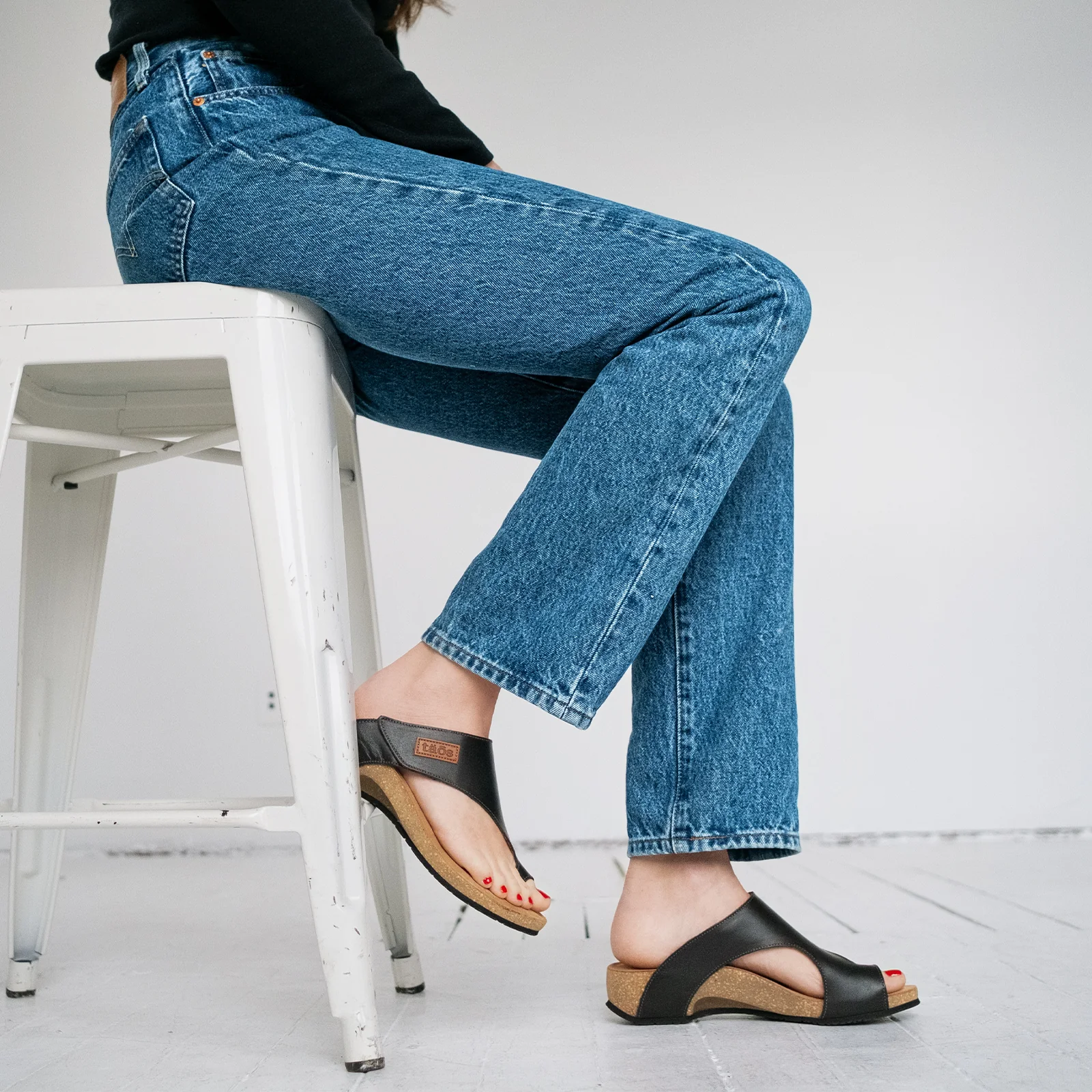 Taos Loop Sandal (Women) - Black - Image 6
