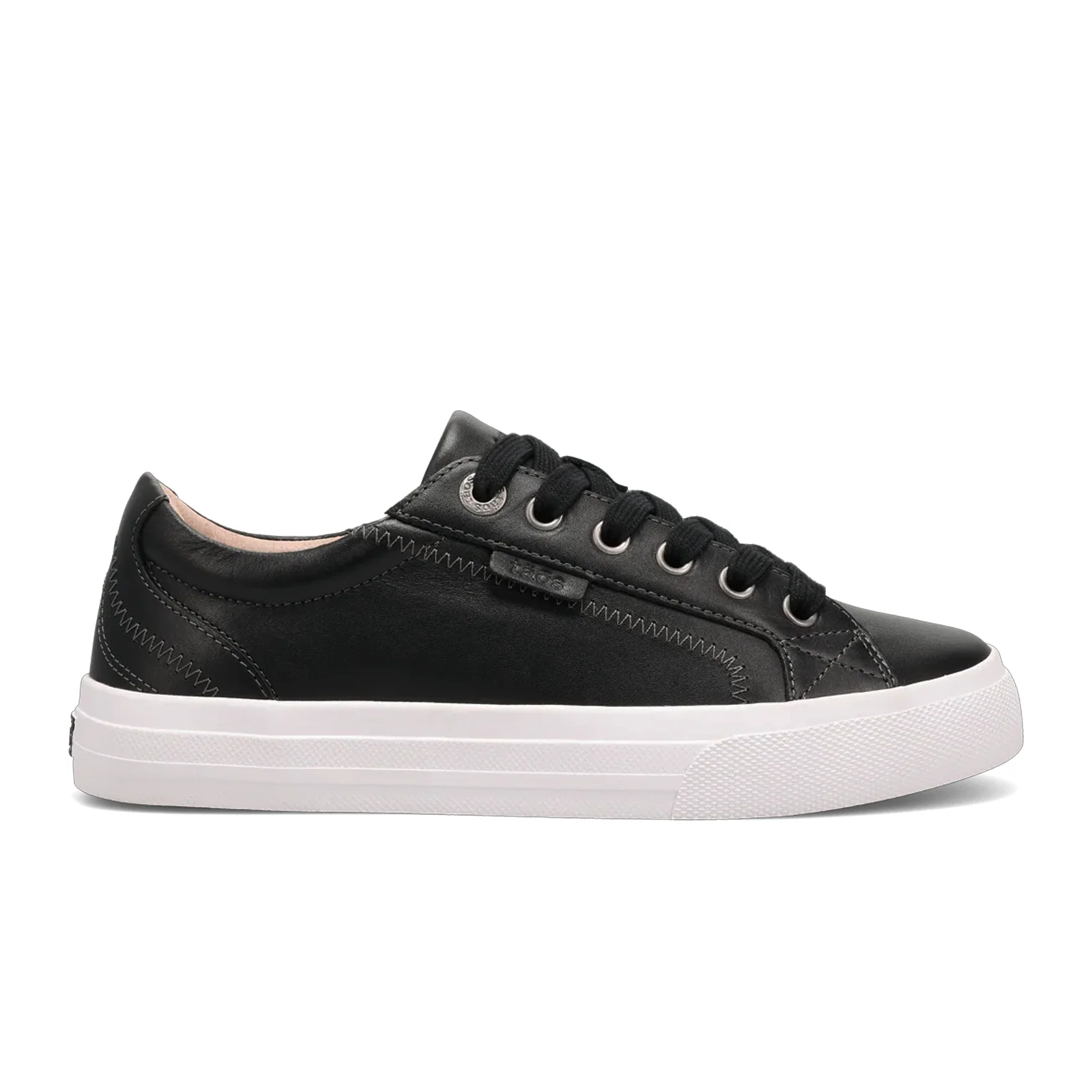 Taos Plim Soul Lux Sneaker (Women) - Black Leather/White