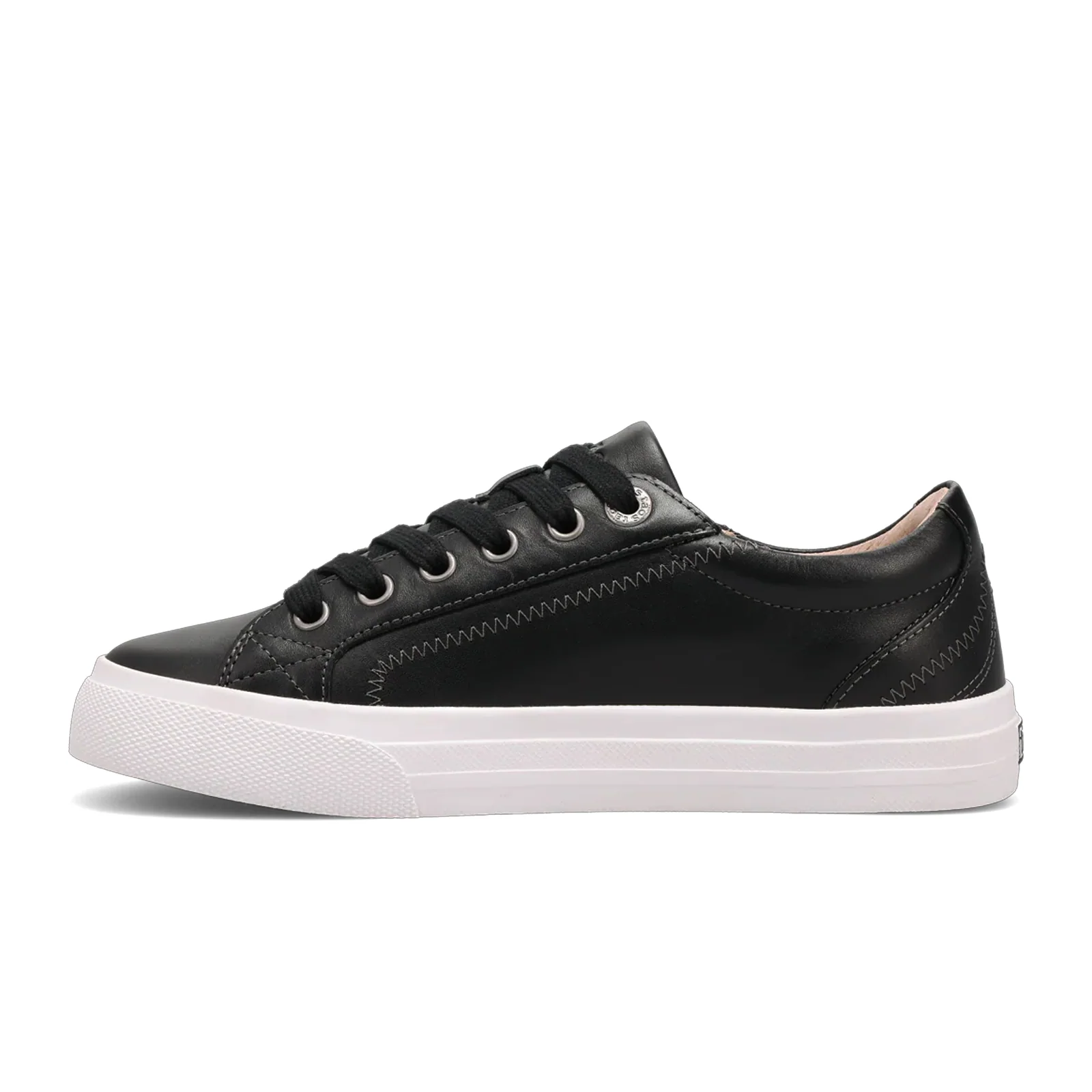 Taos Plim Soul Lux Sneaker (Women) - Black Leather/White - Image 2