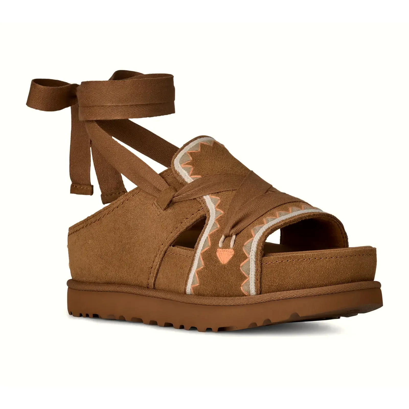 UGG® GoldenStar Hi Artistitch (Women) - Chestnut Multi - Image 3