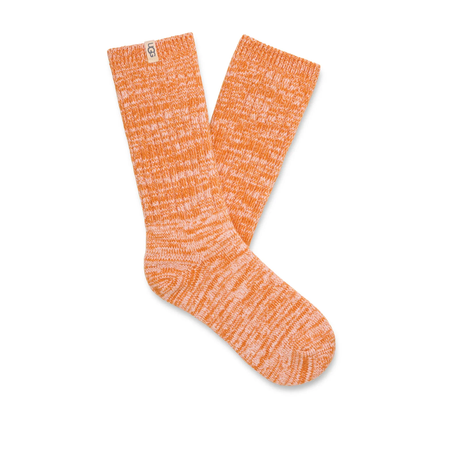 UGG® Rib Knit Slouchy Crew Sock (Women) - Dark Apricot - Image 2