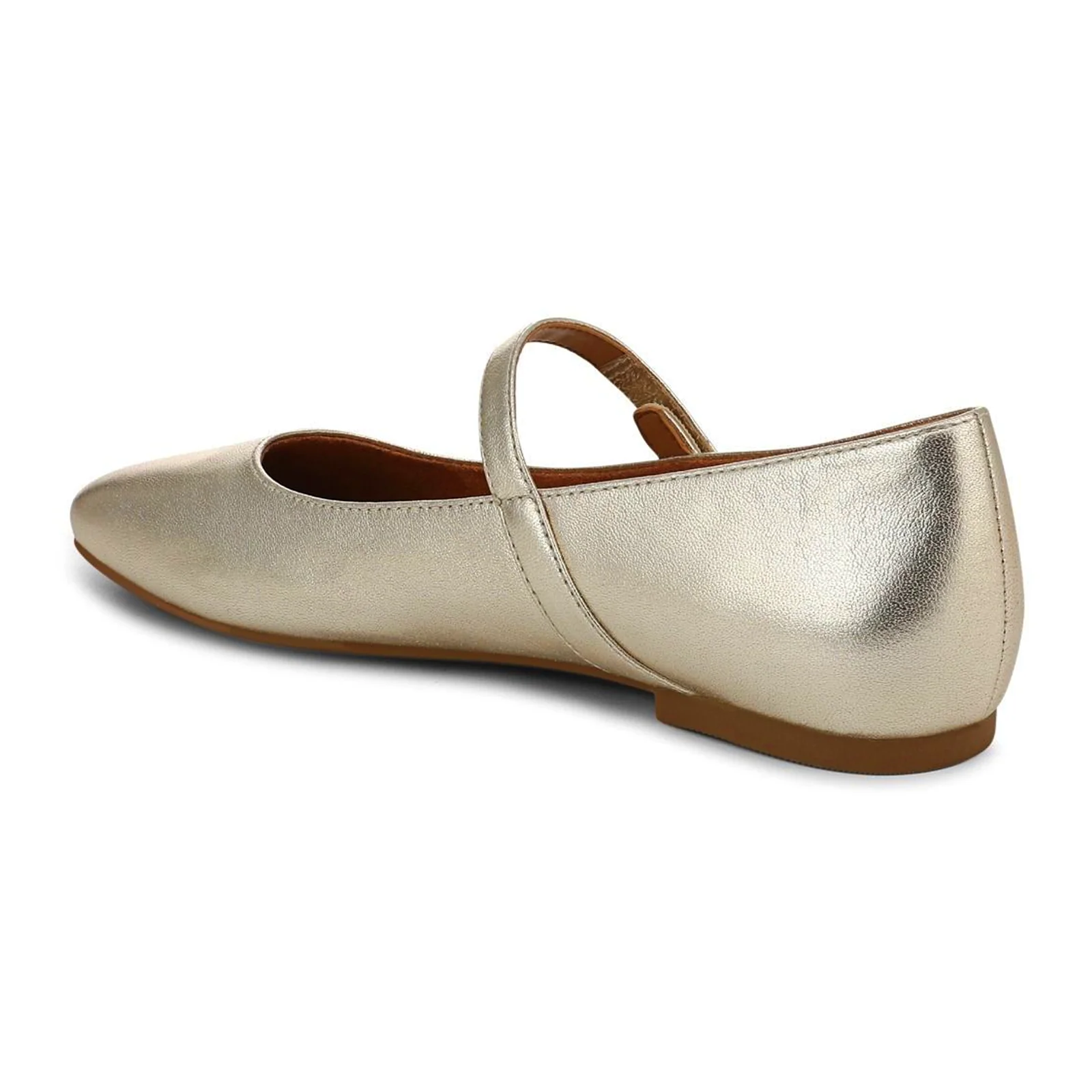 Vionic Alameda Mary Jane Flat (Women) - Gold Leather - Image 2
