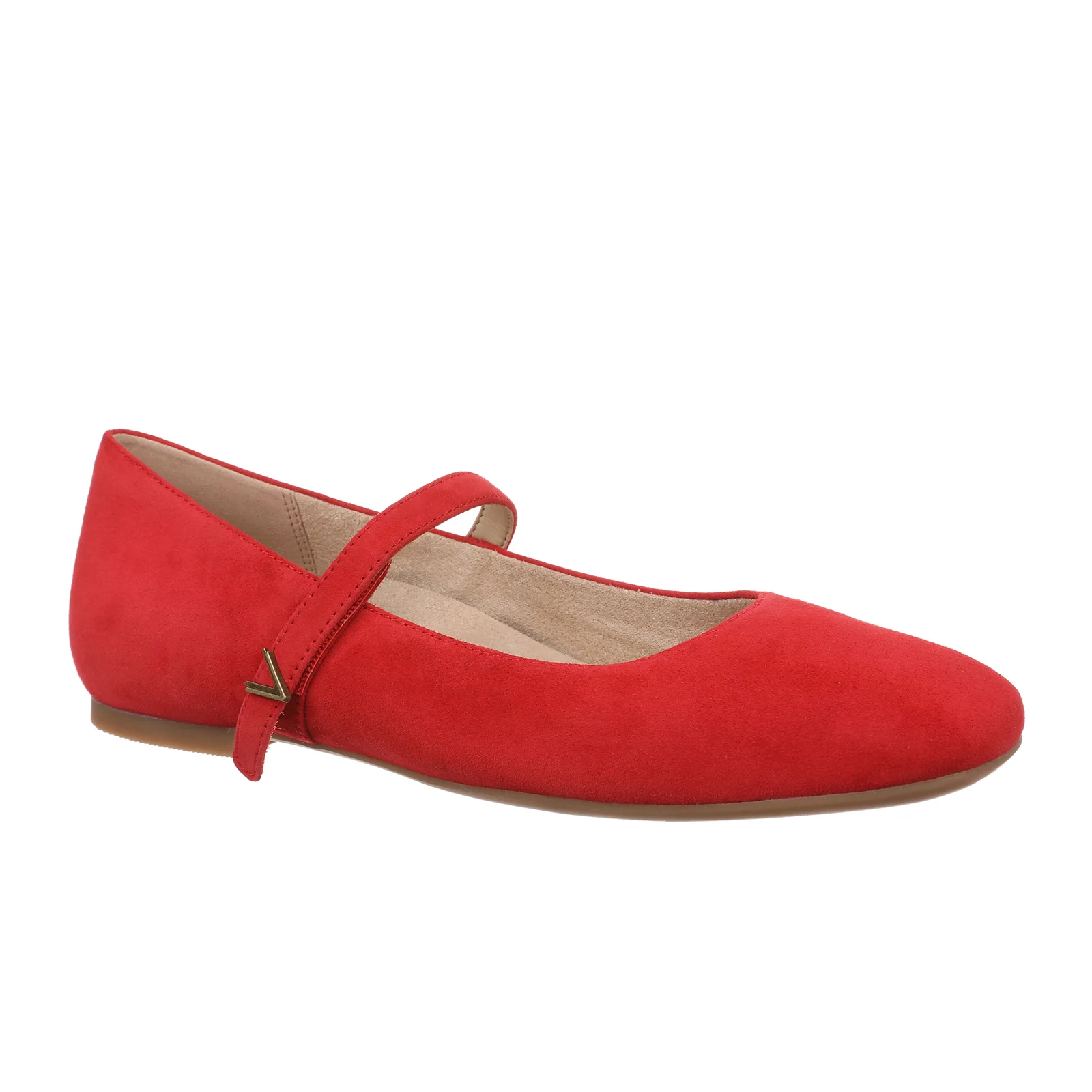 Vionic Alameda Mary Jane Flat (Women) - Red Suede