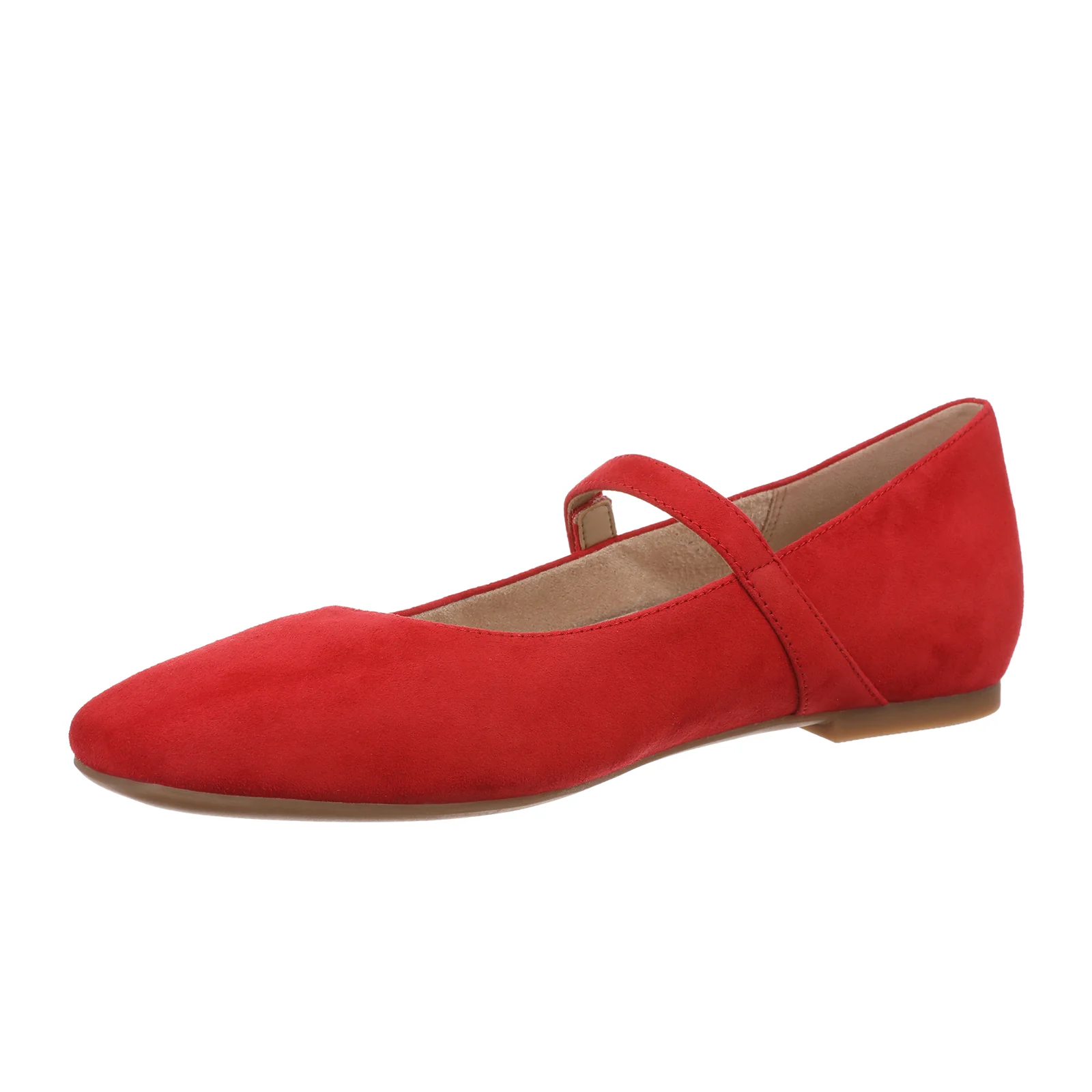 Vionic Alameda Mary Jane Flat (Women) - Red Suede - Image 2