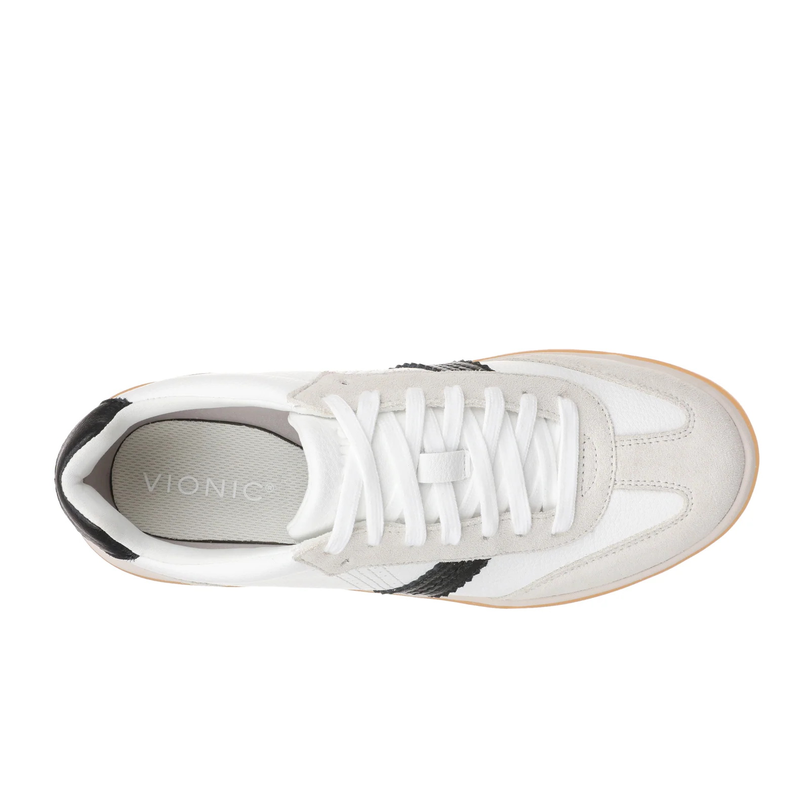 Vionic City Walk Sneaker (Women) - White/Black Leather - Image 5