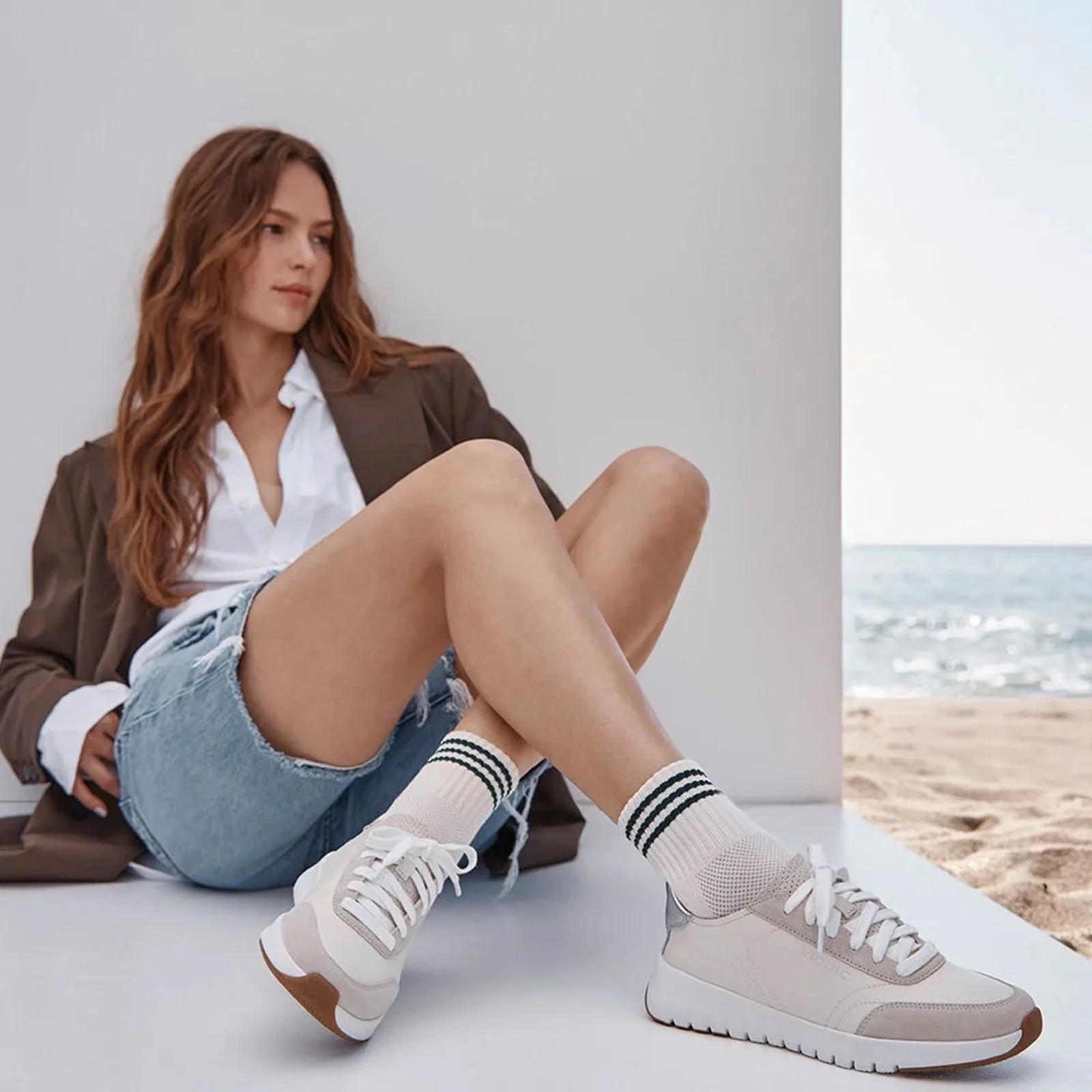 Vionic Uptown Sneaker (Women) - Iceburg Green Suede - Image 9
