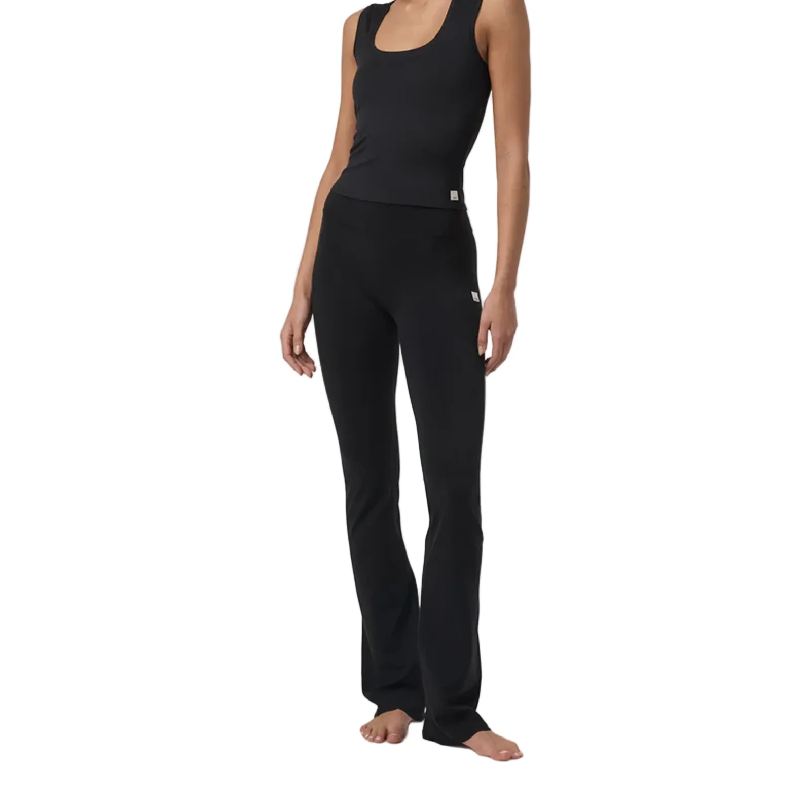 Vuori AllTheFeels Slim Flare Pant (Women) - Black - Image 2