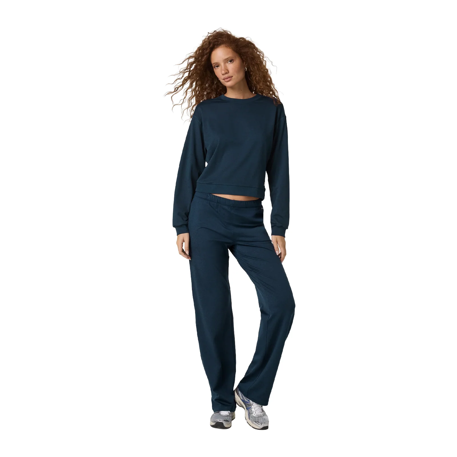 Vuori Halo Modern Crew (Women) - Blue Coast Heather - Image 3
