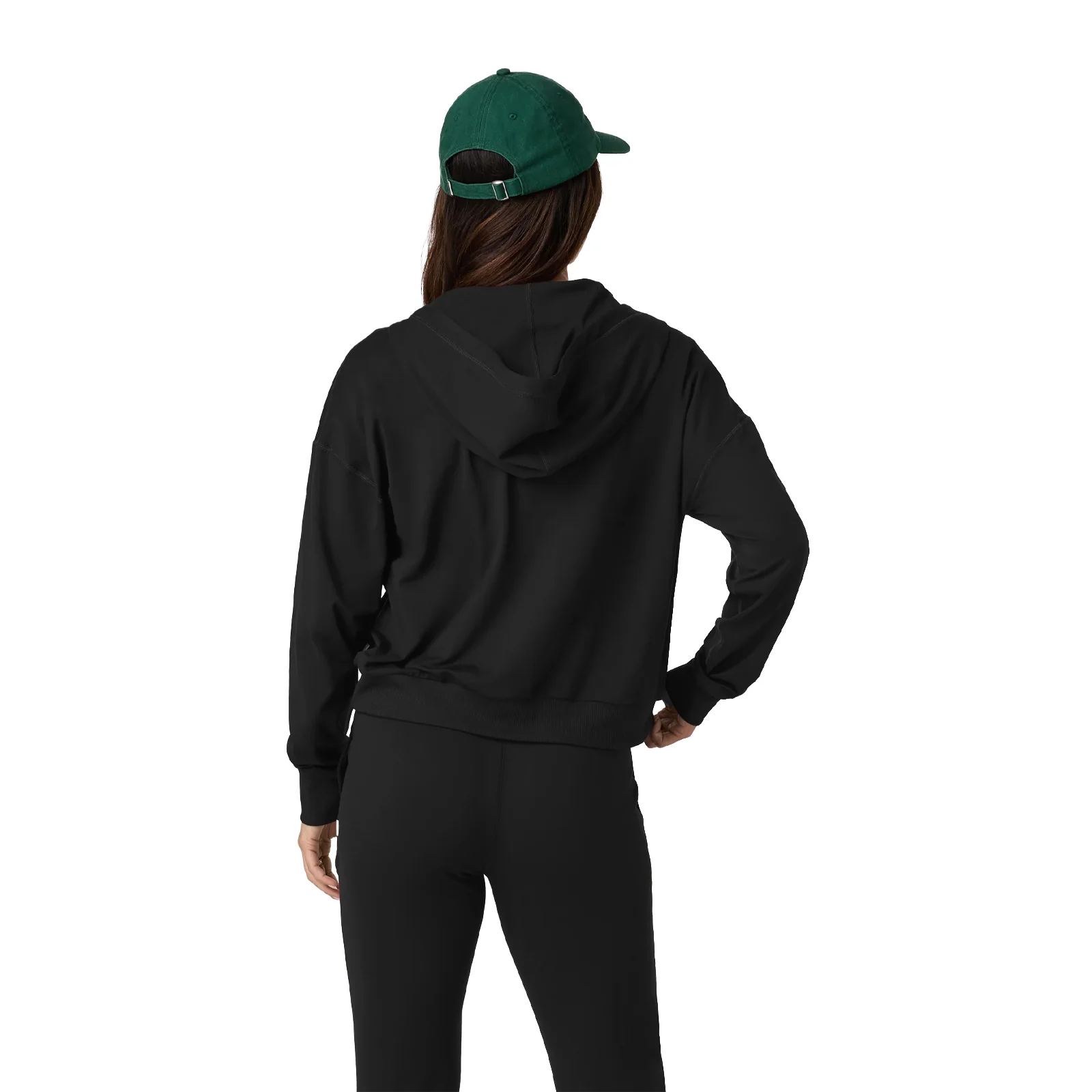 Vuori Halo Modern Full Zip (Women) - True Black - Image 2