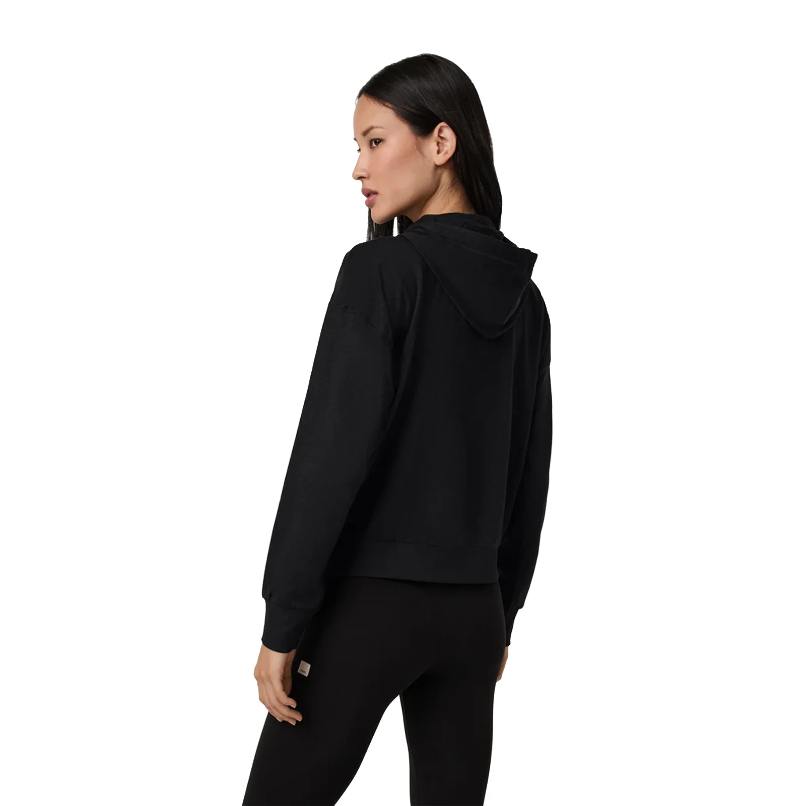 Vuori Halo Modern Pullover Hoodie (Women) - Black Heather - Image 2