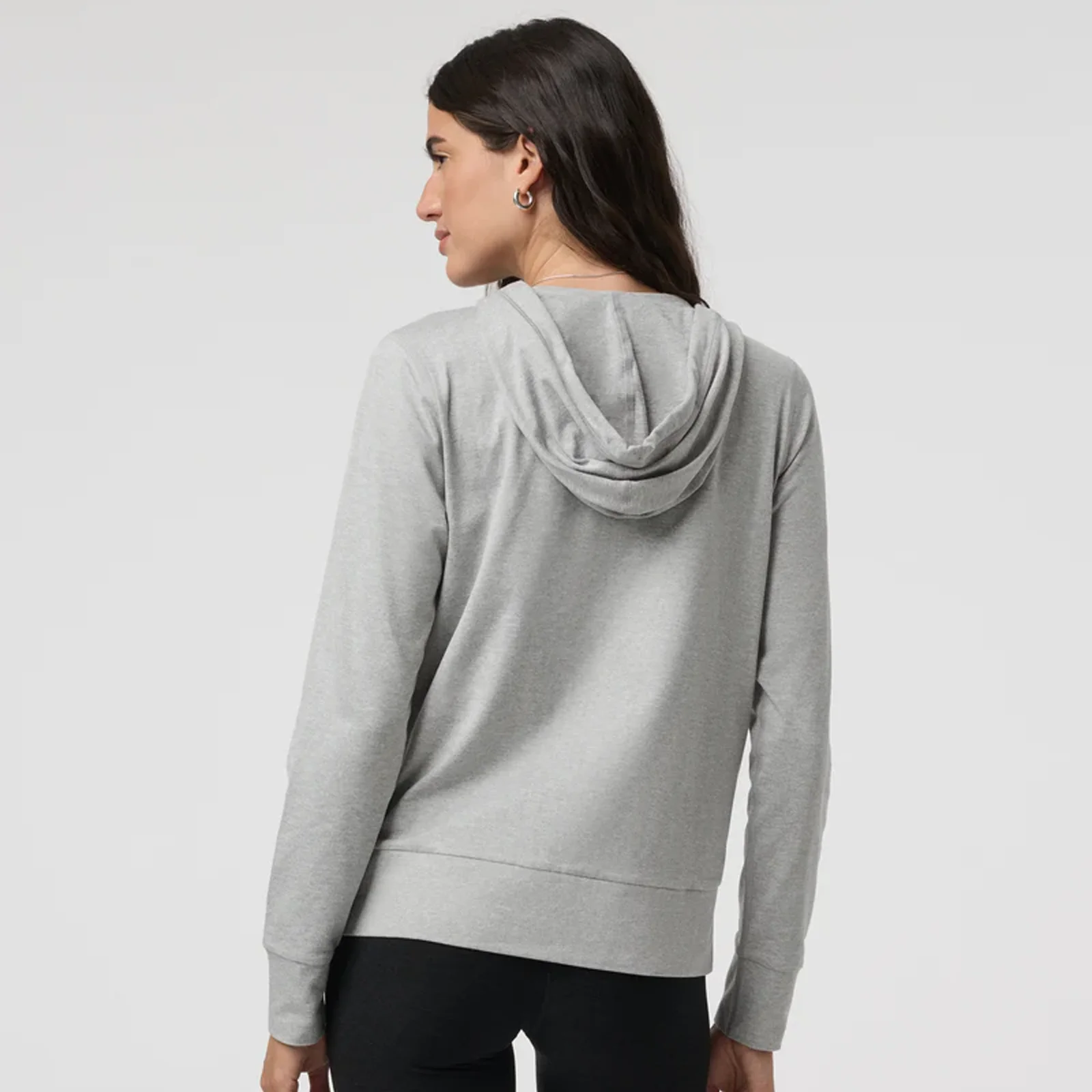 Vuori Halo Performance Hoodie 2.0 (Women) - Pale Grey Heather - Image 2