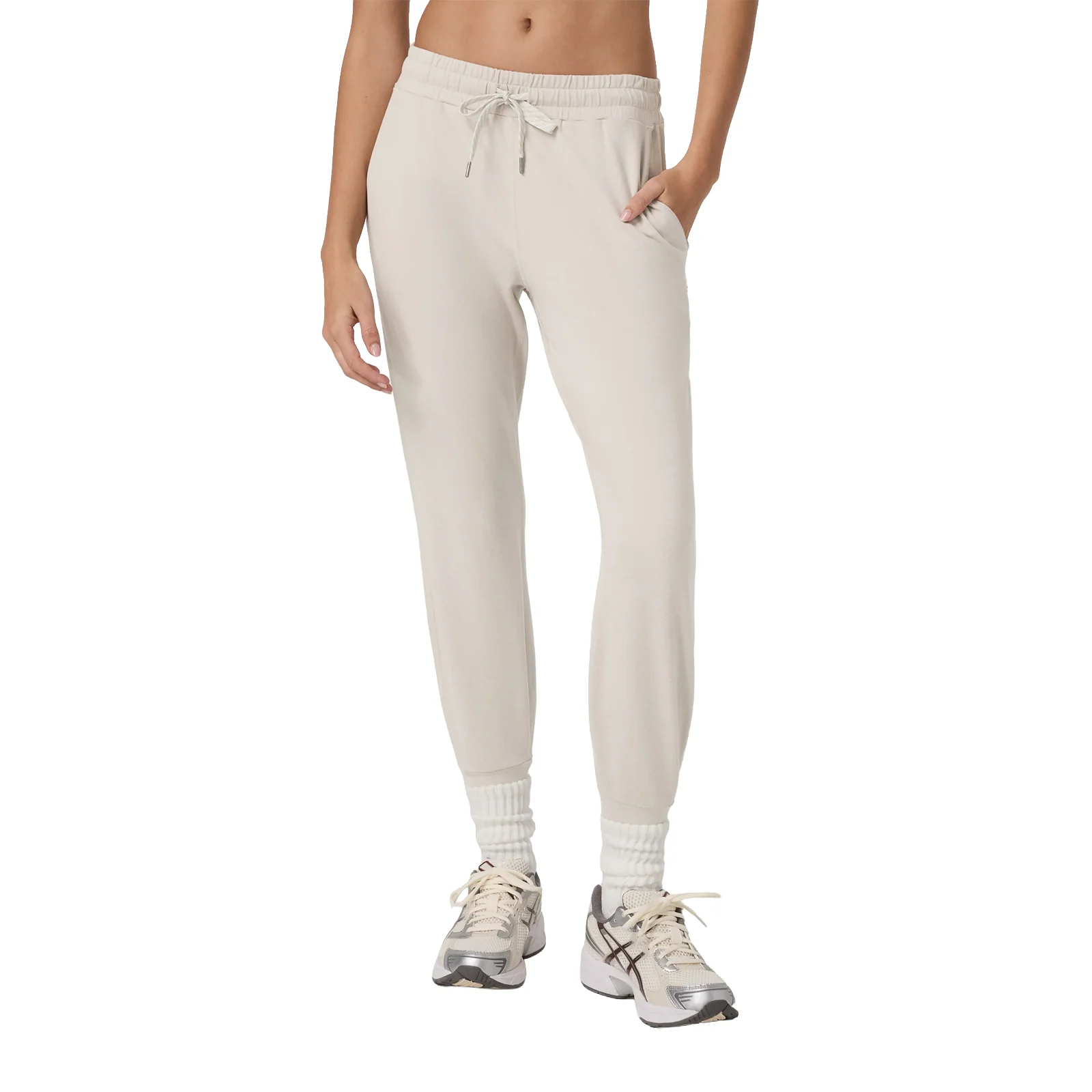 Vuori Performance Jogger (Women) - Ecru Heather