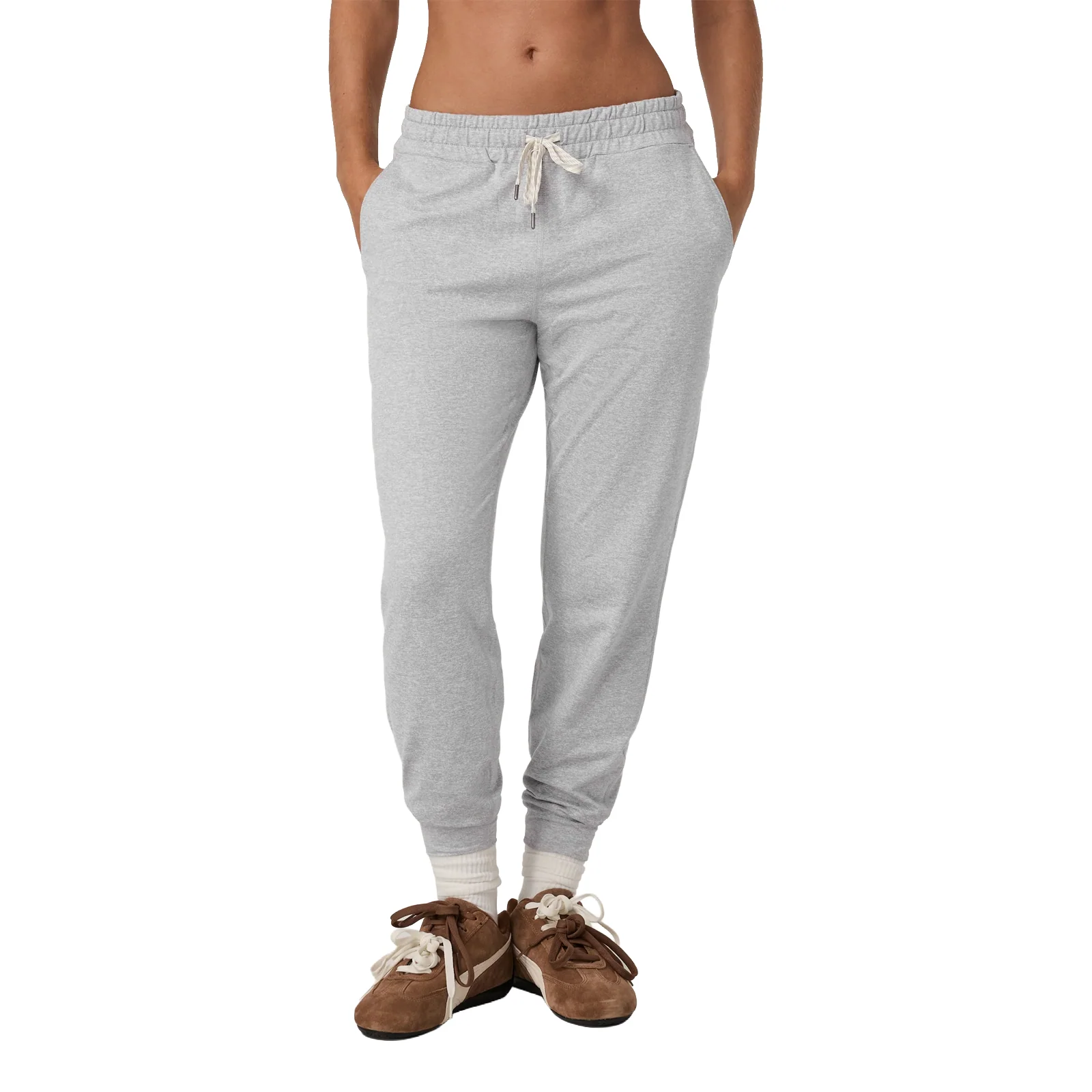 Vuori Performance Jogger (Women) - Pale Grey Heather
