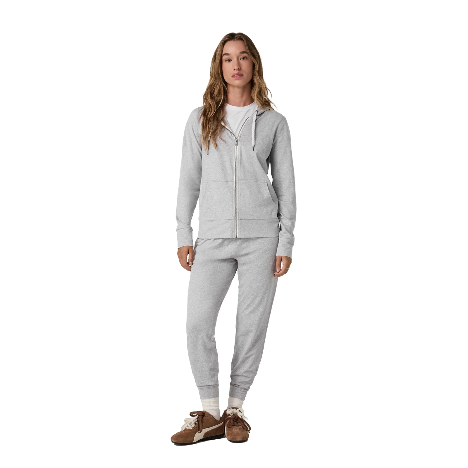 Vuori Performance Jogger (Women) - Pale Grey Heather - Image 5