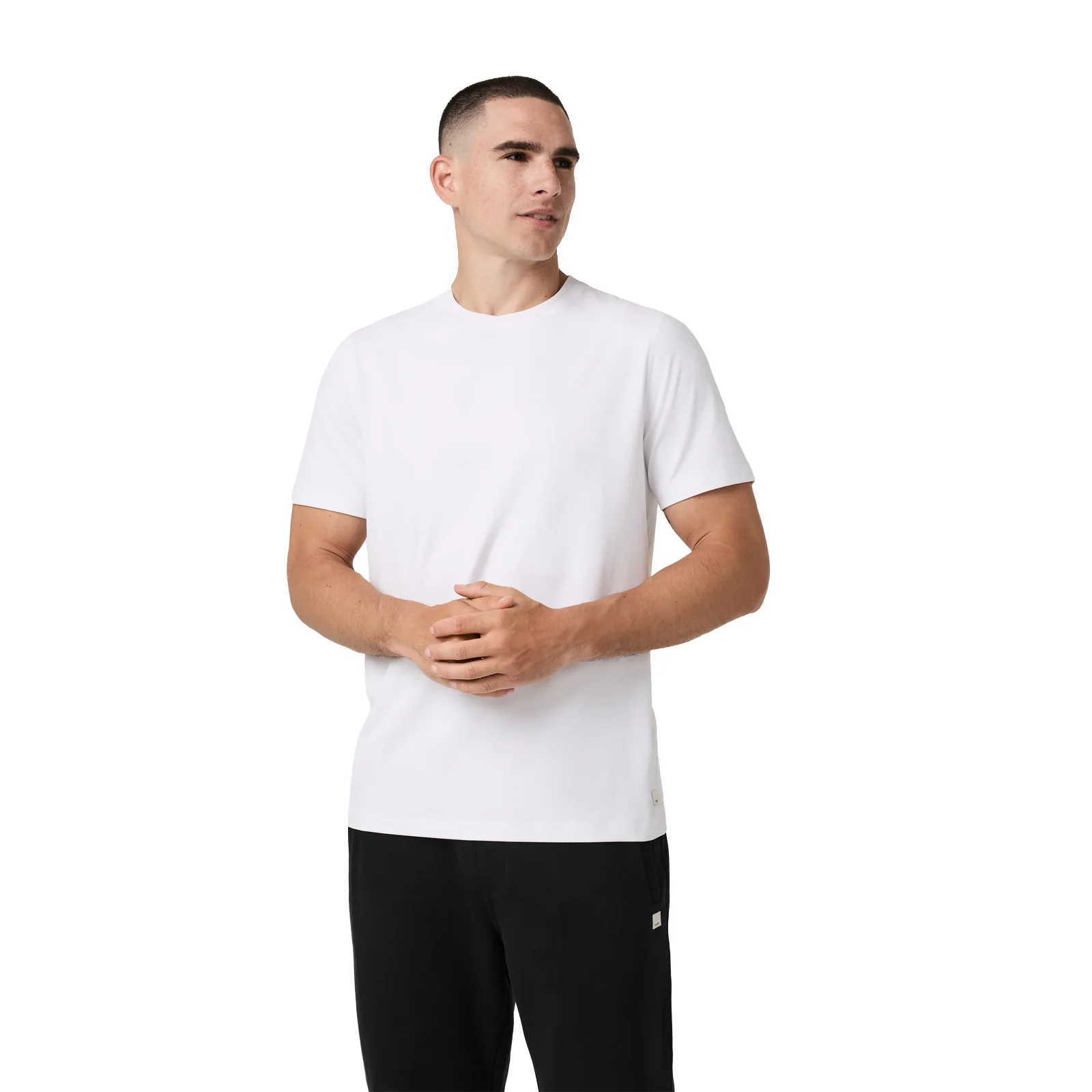 Vuori Ponto Performance Short Sleeve (Men) - White - Image 4