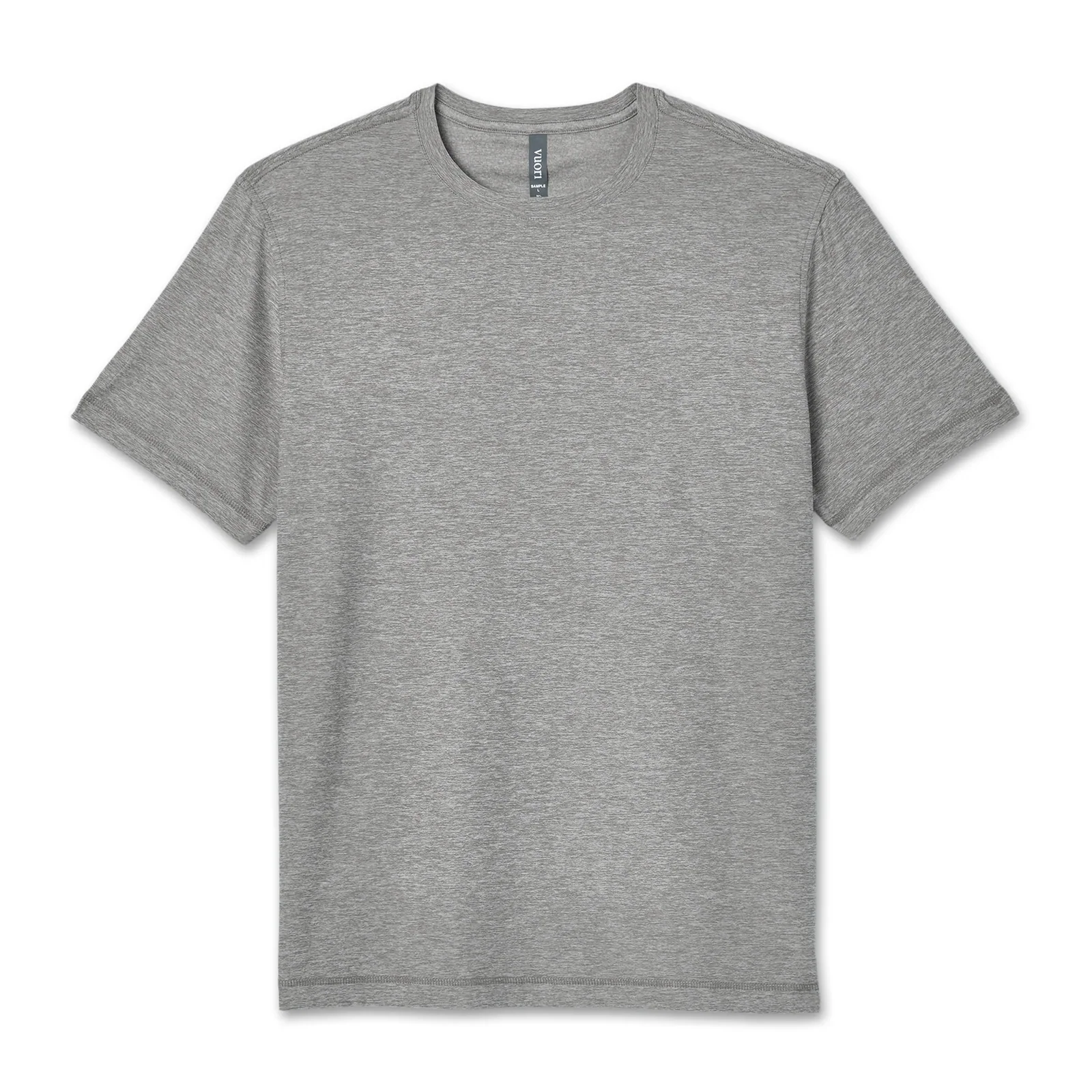 Vuori Strato Tech Tee (Men) - Heather Grey
