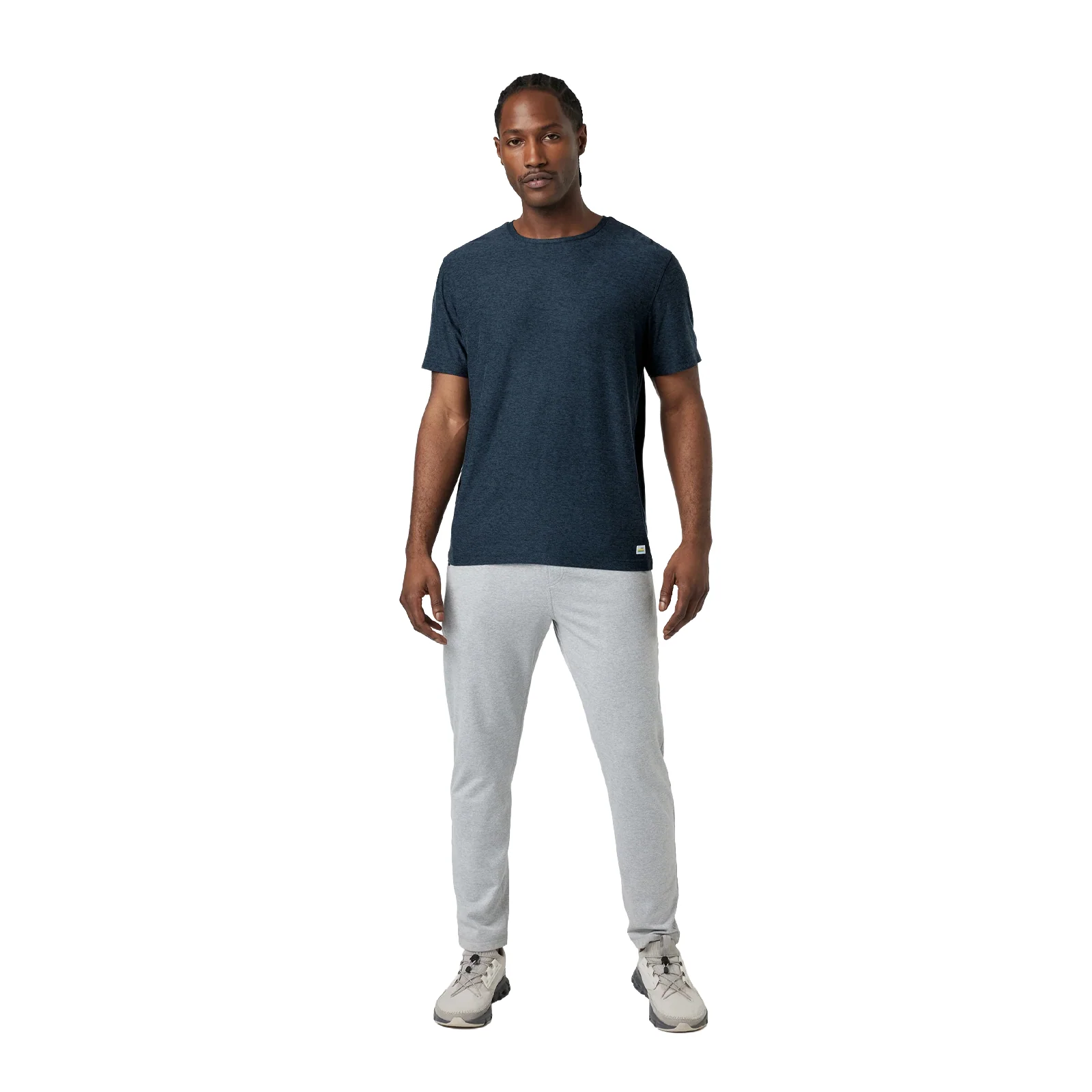 Vuori Strato Tech Tee (Men) - Navy Heather - Image 4