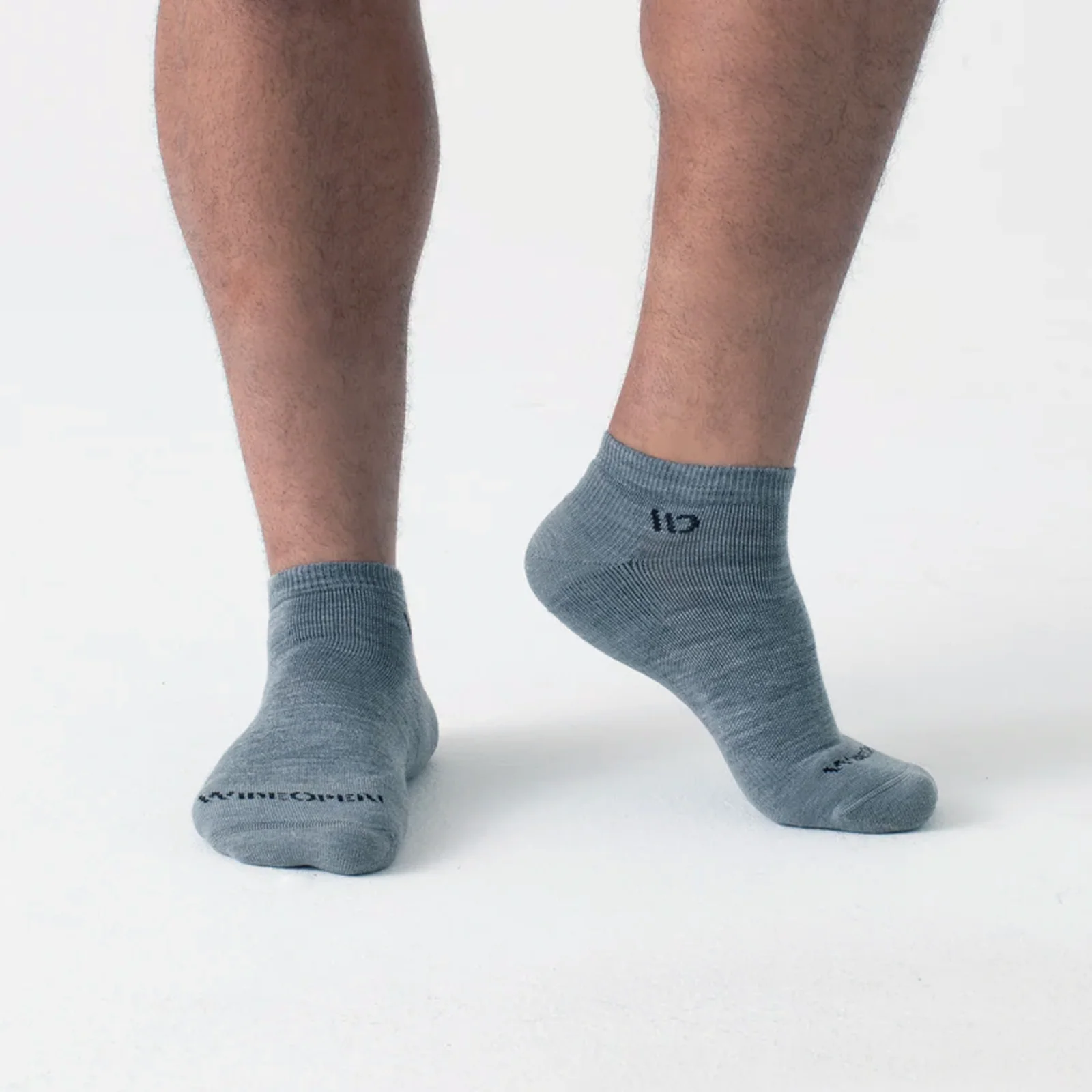 Wide Open Solid Cushioned No Show Sock (Men) - Denim - Image 9
