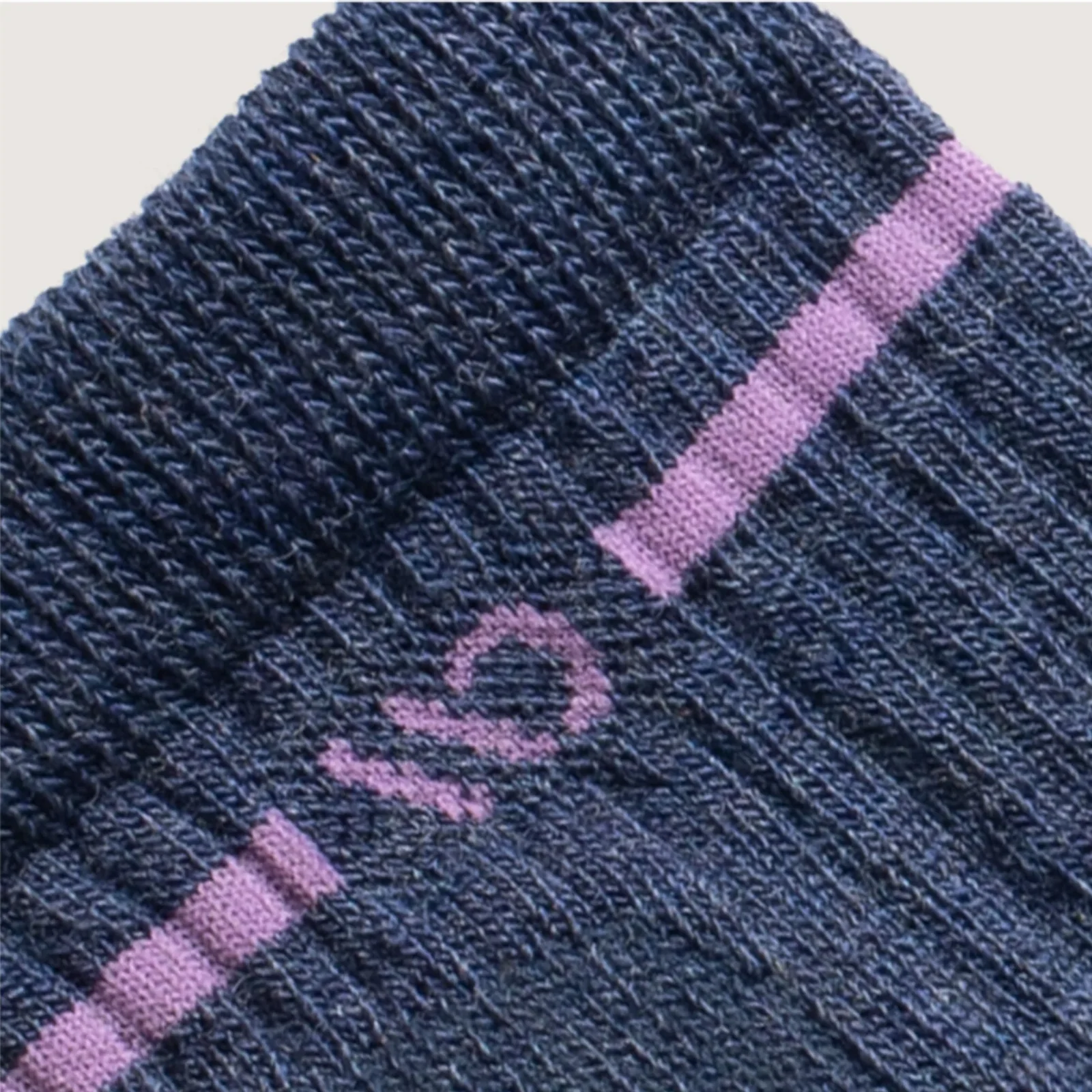 Wide Open Solid Cushioned Quarter Sock (Women) - Denim - Image 2