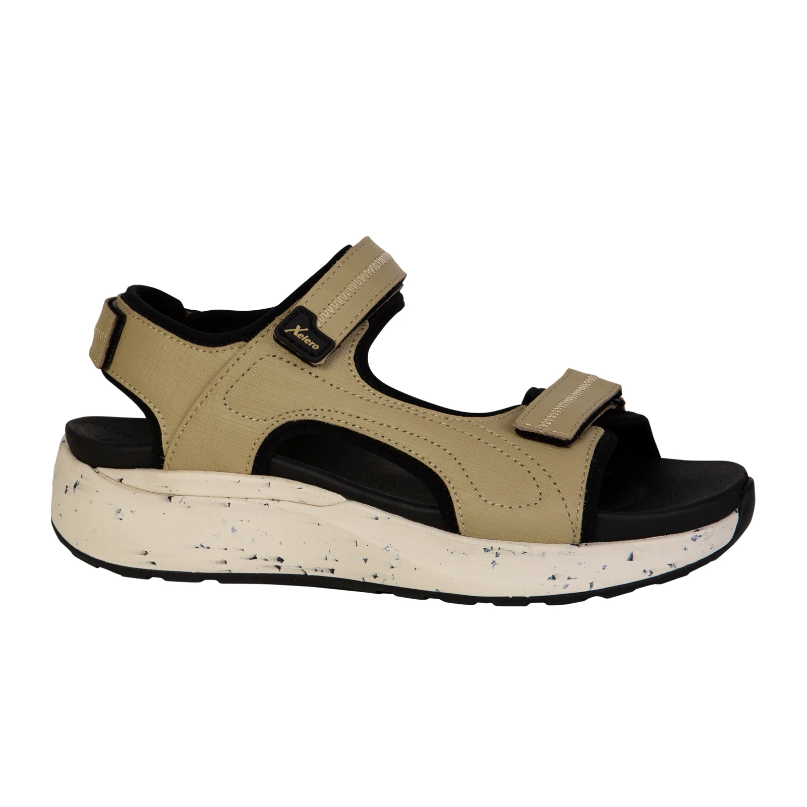 Xelero Sofia Backstrap Sandal (Women) - Tan/Black